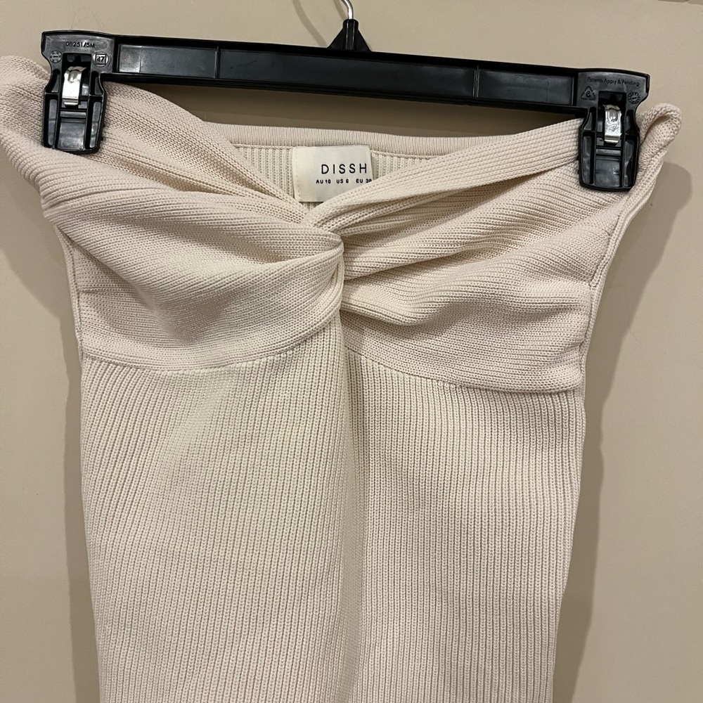 DISSH Off-White Women's tube top